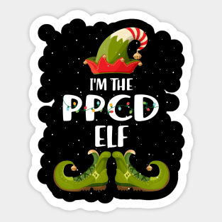 Im The Ppcd Elf Christmas Sticker